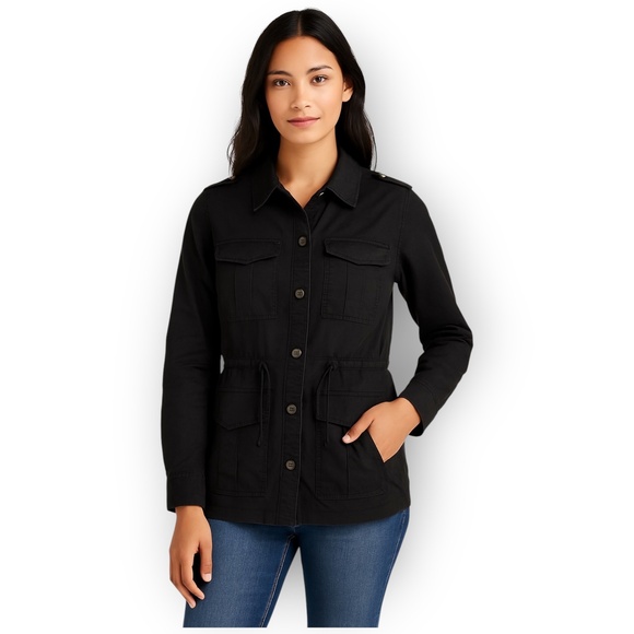 NWT Buffalo David Bitton Women’s Black Shirt Jacket – Size Small - Picture 1 of 11